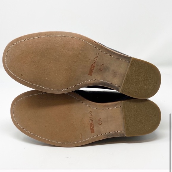 Matiko Sharon Black Hidden Heel Leather Boots 6.5 - Picture 4 of 11